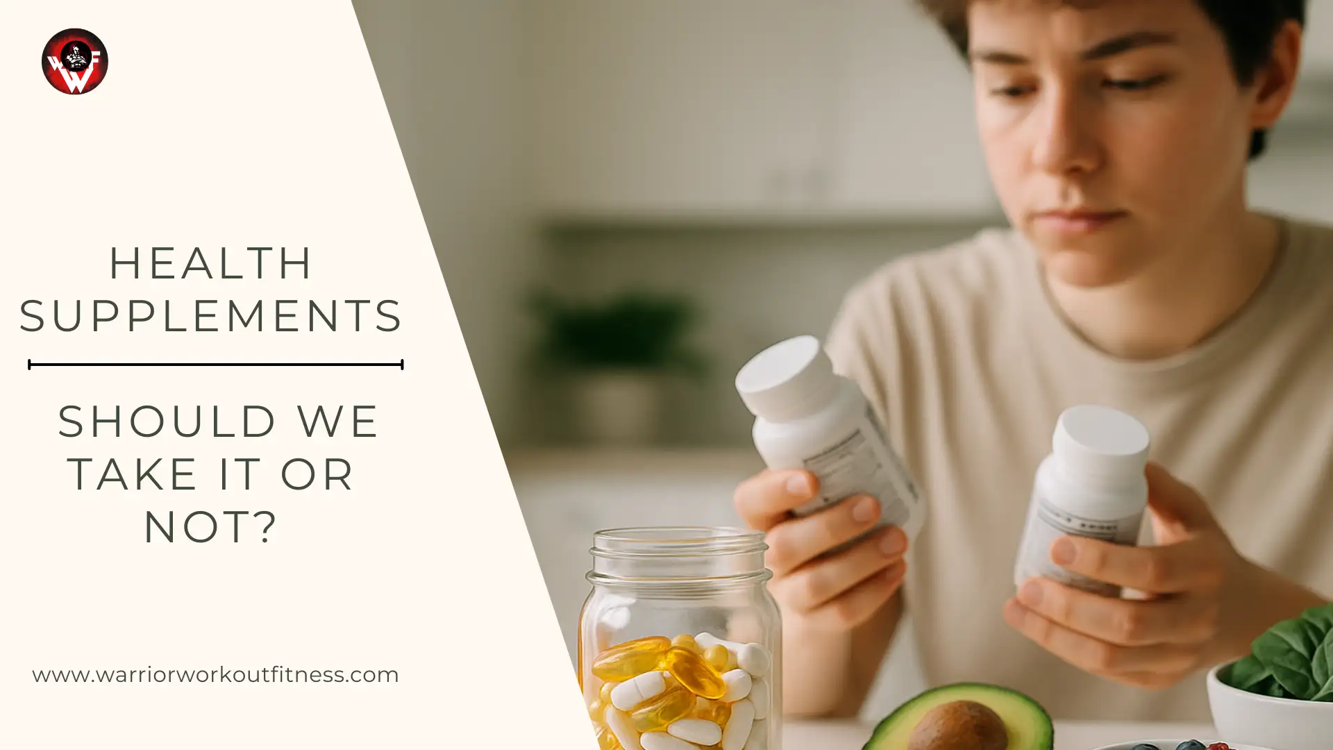 Health supplements alongside natural foods, highlighting the importance of choosing supplements wisely for overall health.