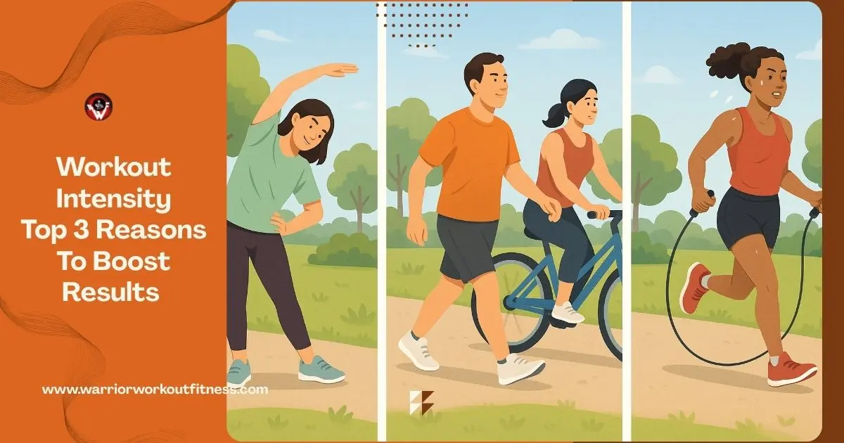 Visual representation of low, moderate, and high-intensity exercise activities, showing how physical effort increases from gentle movement to vigorous training.